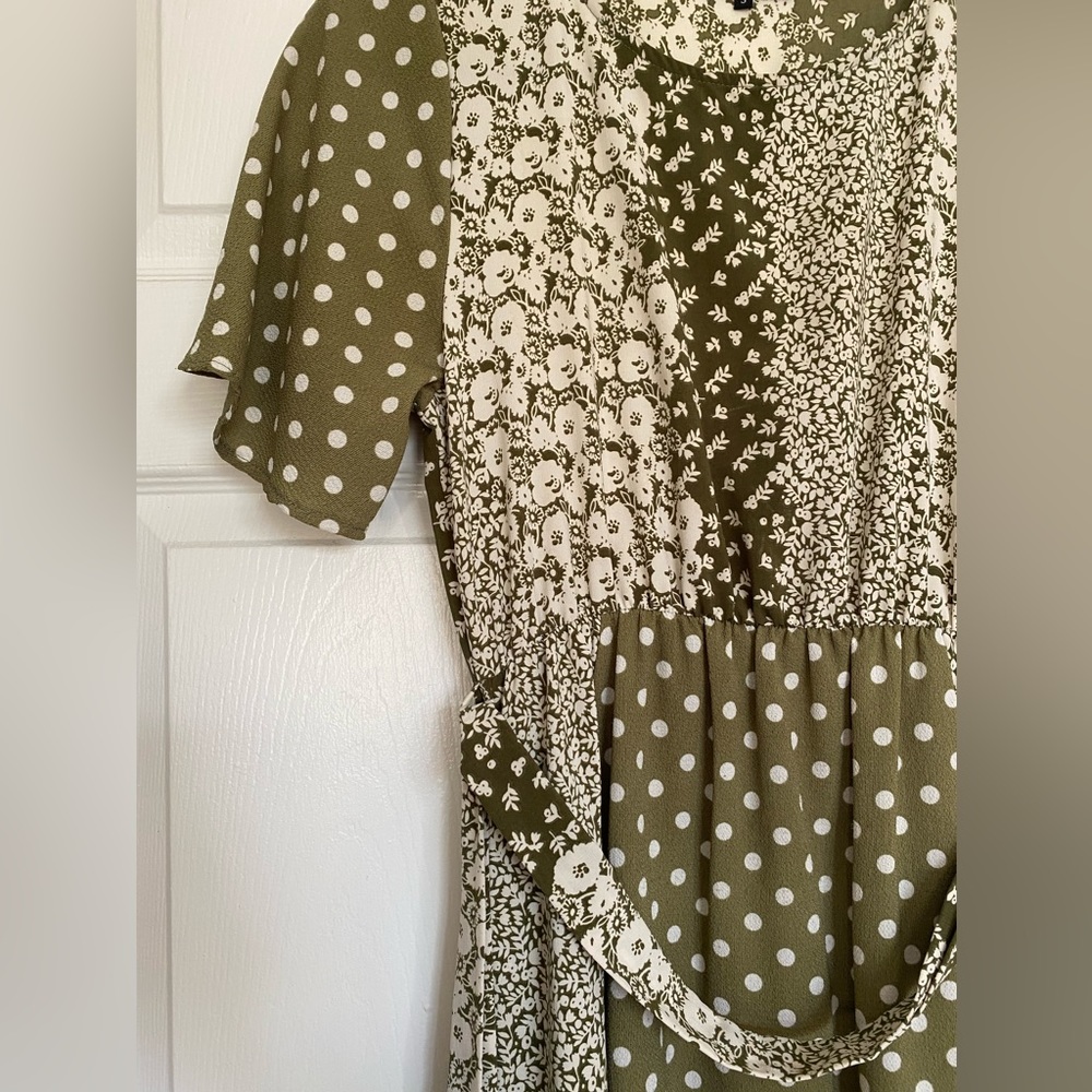 Roolee Multi Pattern Aline Spring Dress - Picture 3 of 4